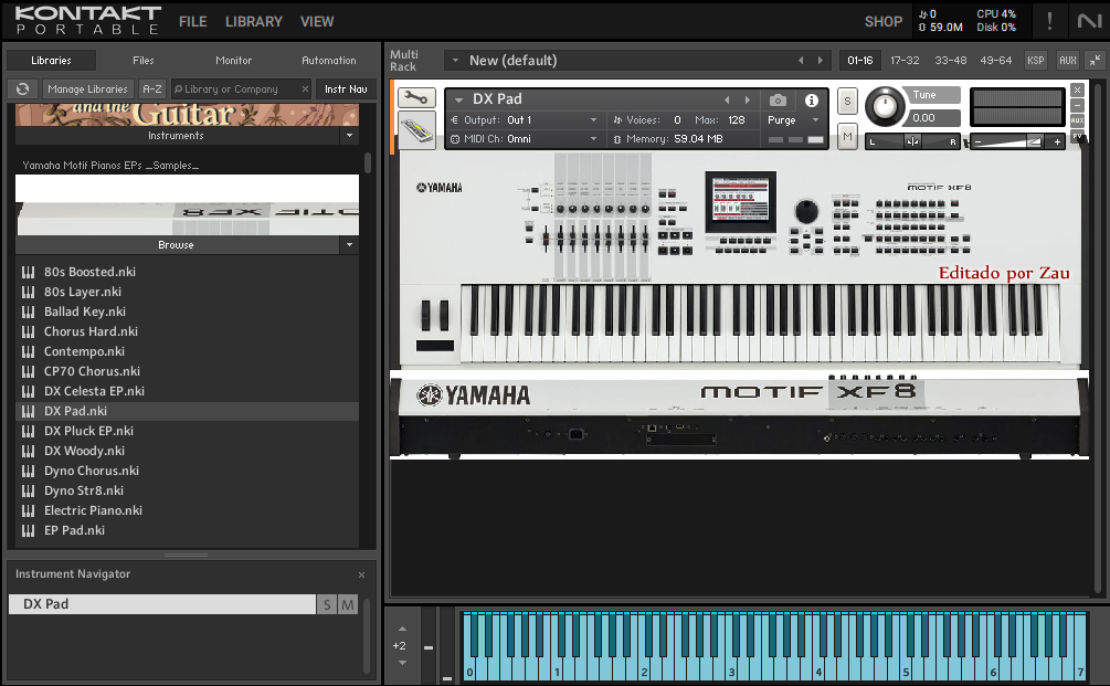 kontakt bank - yamaha motif pianos
